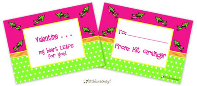 Little Lamb - Valentine's Day Exchange Cards (Frog) Little Lamb - Valentine's Day Exchange Cards (Frog)